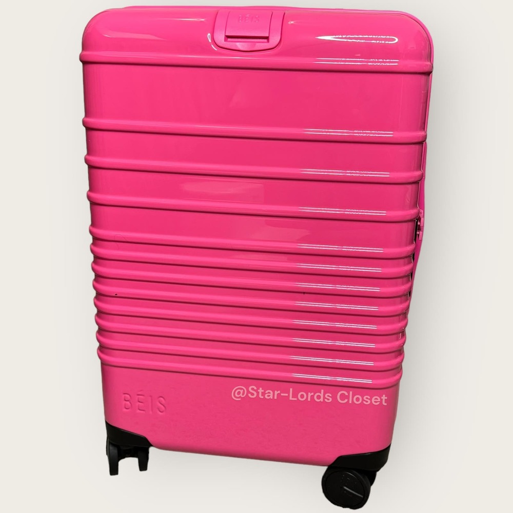 BEIS Barbie Hard Side Carry On Luggage | Valentines Day Gift Pink Barbiecore 90s